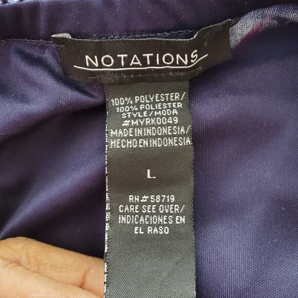 Notations Floral Midi Maxi Skirt L - Picture 4 of 5